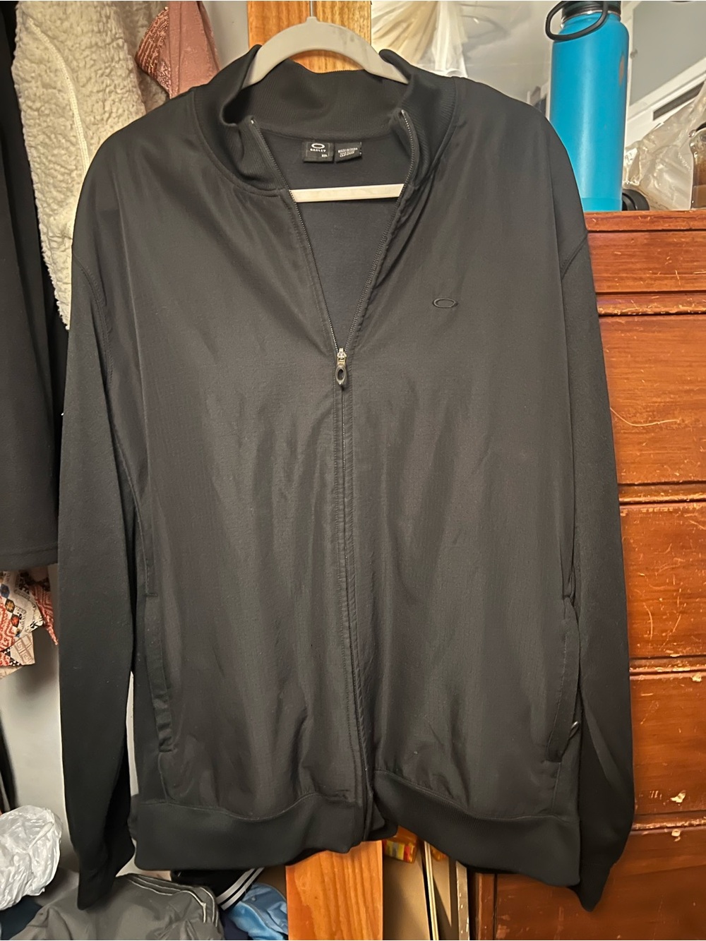 Oakley Men's Black Full-Zip Windbreaker Jacket